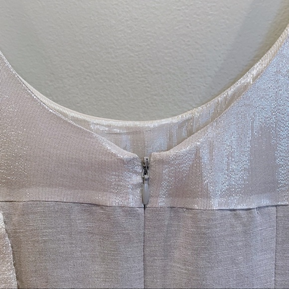 Badgley Mischka Linen Sequin Dress - Picture 10 of 12